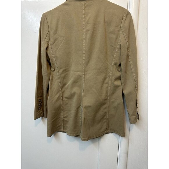 Current Elliott Highball Blazer Lt Kelp $328 Sz 0 Tan Double Button NWTs Fit - Picture 3 of 4